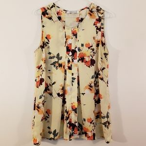 Rose + Olive Floral Tank